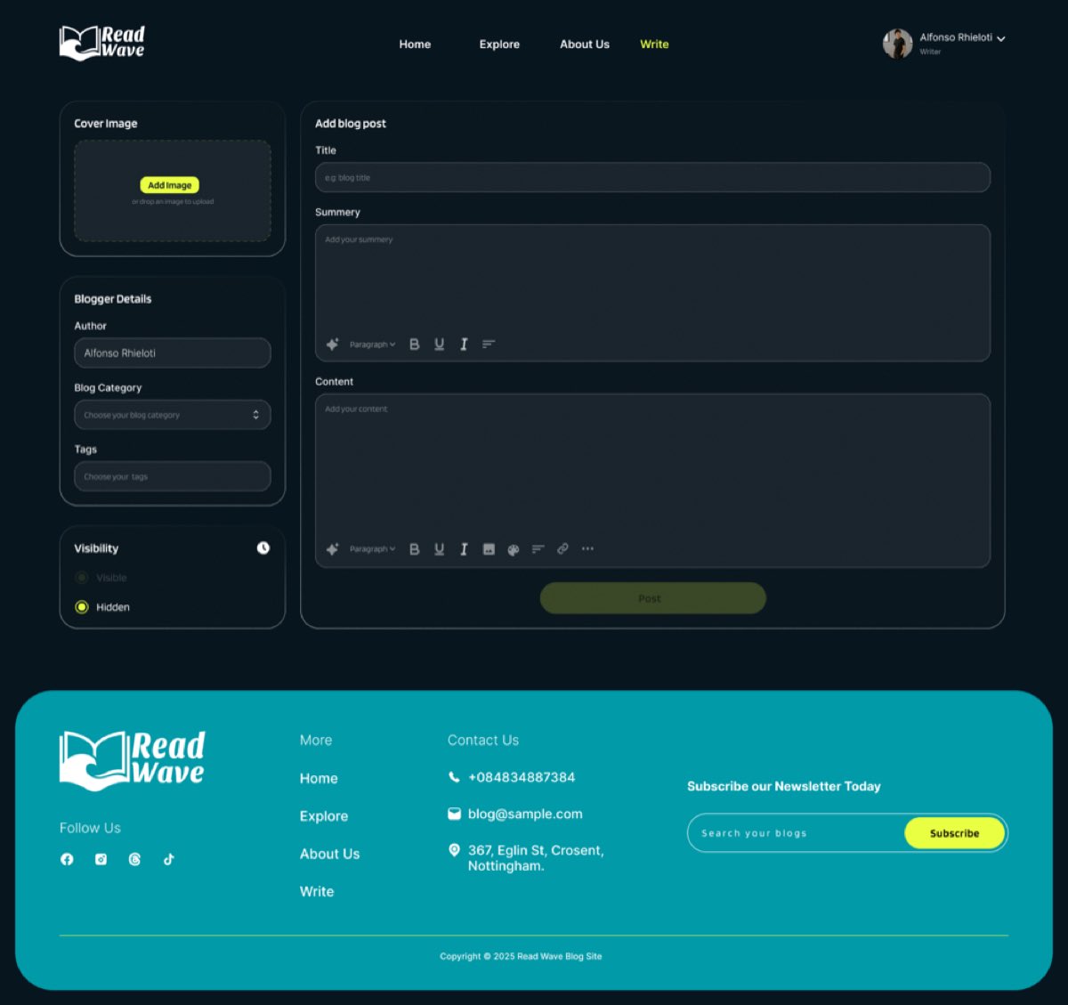 ReadWave Blog Upload